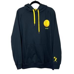 Baseballism Doubles & Bubbles Hoodie Baseball Bubble Gum Hooded Sweatshirt Black